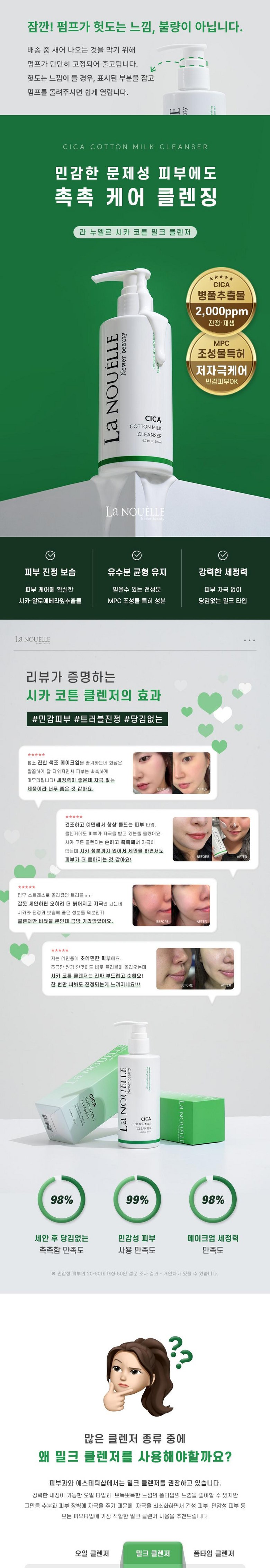 Ranuelreu Sika 2000 PPM Cotton Yaksanseong Skin Cleansing Milkeu Lotion , 1 Pack , 200 ml (라누엘르 시카 2000PPM 코튼 약산성 피부과 클렌징 밀크 로션, 1개, 200ml)