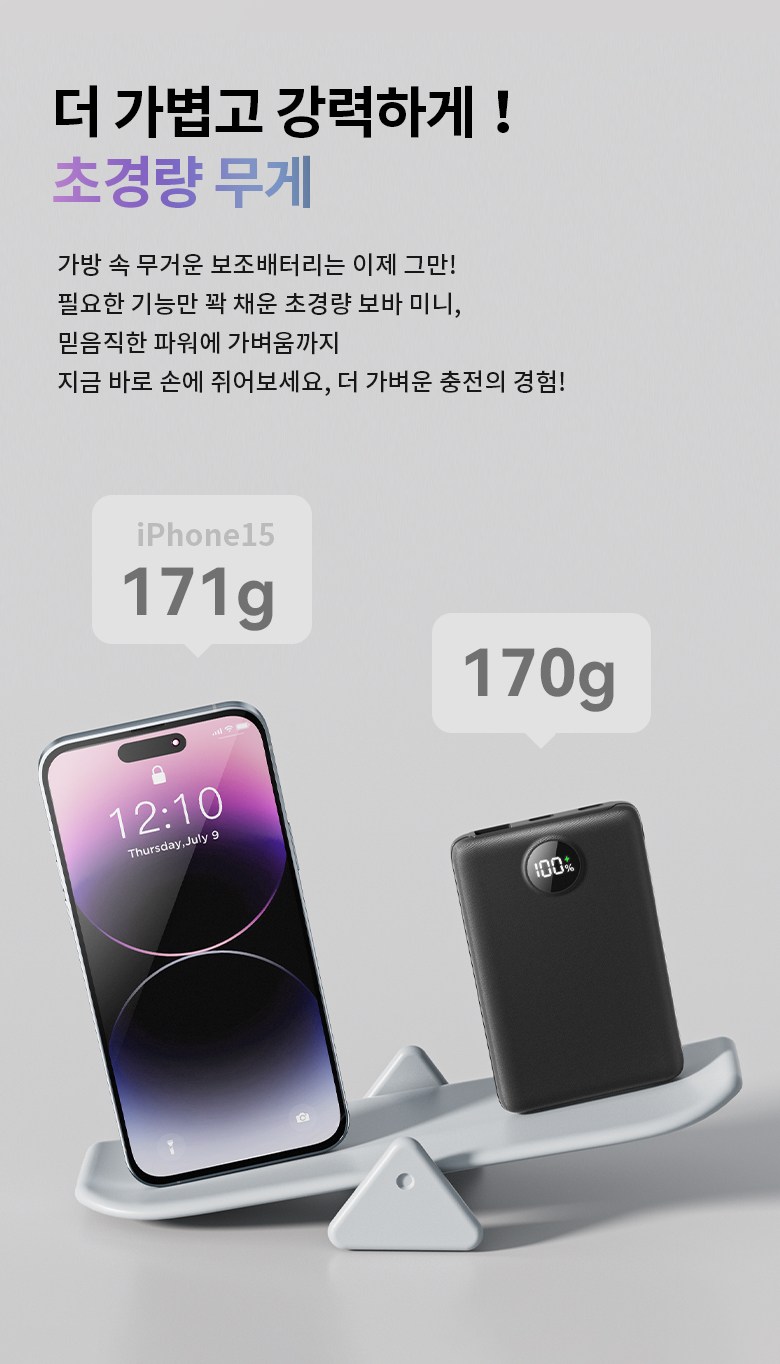 UOOFON Gosok Charging Mini Bojo Pear Teori 10000 mAh PD 22.5 W QC 3.0 LED Janryangpyosi Packets Ket Portable +20 W USB-C Cable , Black , N 2 (UOOFON 고속충전 미니 보조배터리 10000mAh PD 22.5W QC3.0 LED 잔량표시 포켓 휴대용+20W C타입 케이블, 블랙, N2)