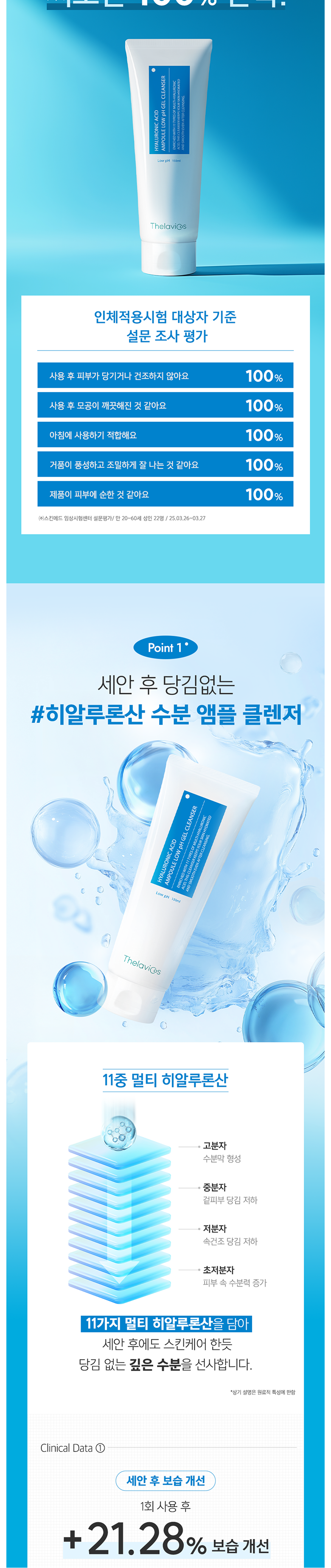 Terabikoseu Hyaluronic Acid Ampoule Yaksanseong Gel Cleanser Low Irritation Sensitive Soothing Nopyemul Set Jeong Morning Set Anje Mild Skin Moisturizing Pore Moisture , 1 Pack (테라비코스 히알루론산 앰플 약산성 젤 클렌저 저자극 민감 진정 노폐물세정 아침세안제 순한 피부보습 모공 수분, 1개, 150ml)