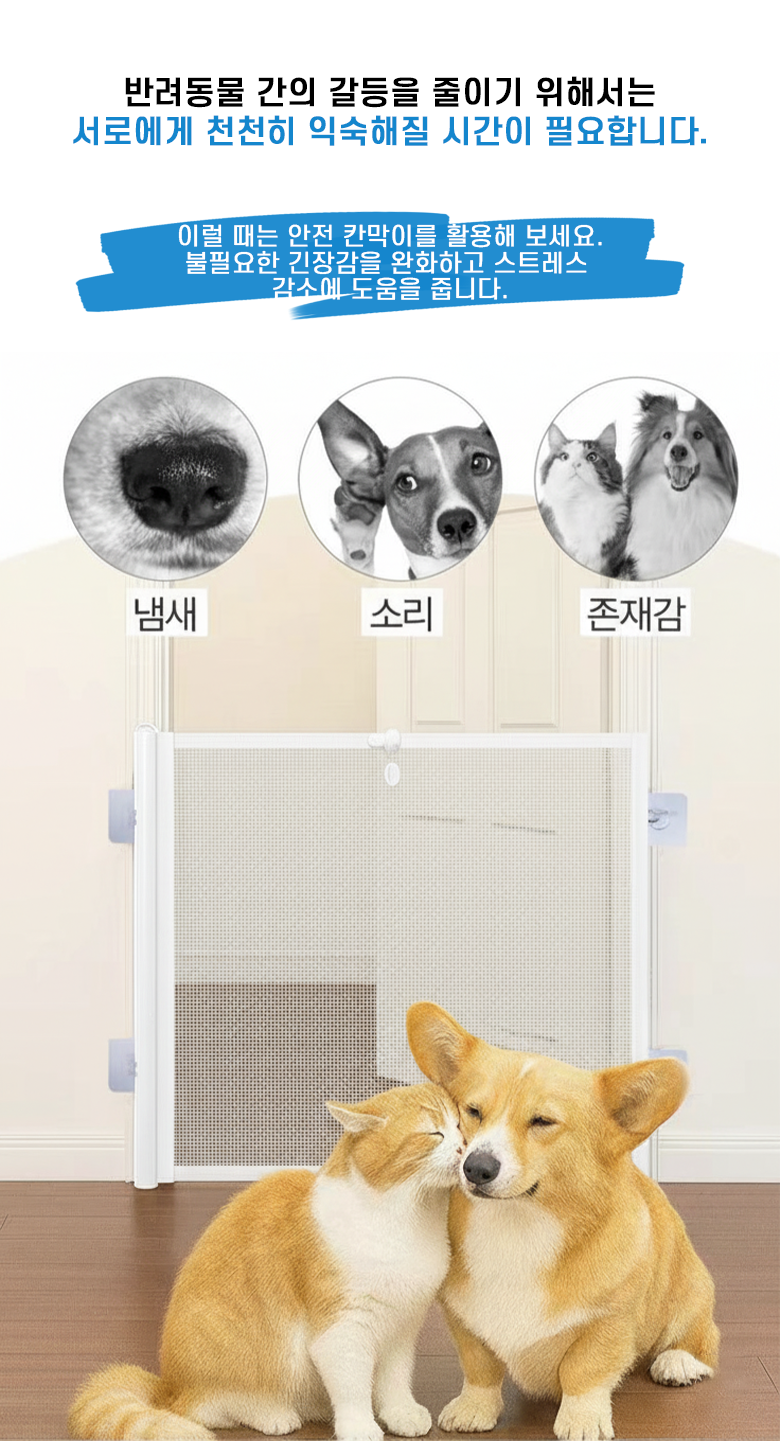 Clevoria Mutagong Seulrading Ban Ryo Dongmul Anjeonmun Meswi Giljojeol Banjadong Goyang Gangaji Pet Ultari , 1 Pack , White (Clevoria 무타공 슬라이딩 반려동물 안전문 메쉬 길이조절 반자동 고양이 강아지 펫 울타리, 1개, 화이트)
