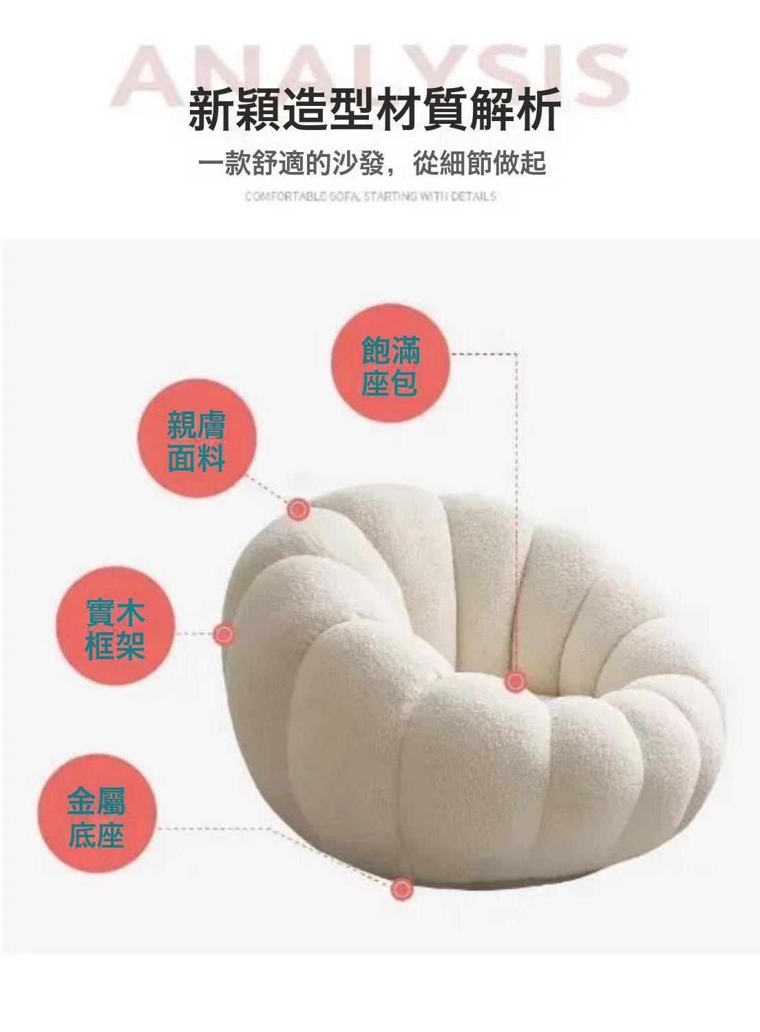 DFMEI 南瓜沙發評價：可旋轉可躺的羊羔絨單人沙發，值不值得買？ (4/13)