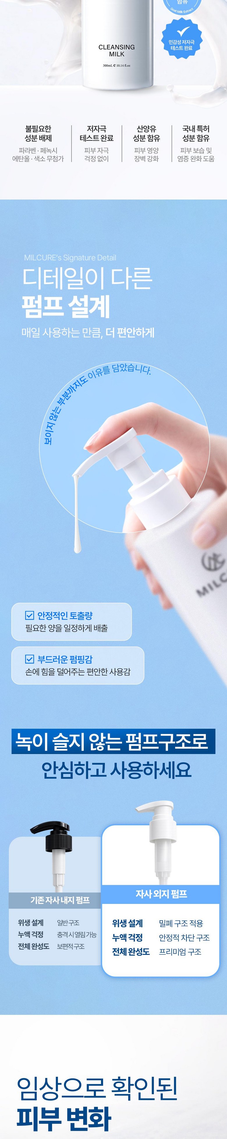 Milkyueo Base Mekeueop Set Jeongryeok 95.49% Low Irritation Sanyangyu Cleansing Milkeu 1 Wi , 1 Pack , 300 g (밀큐어 베이스메이크업 세정력 95.49% 저자극 산양유 클렌징밀크 1위, 1개, 300g)