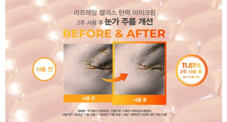 Rapeureang Kaelreoseu Firming A Cream 25 ml Ma Mok Anti-Wrinkle Pack Seon Anti-Aging Cream 2 Pack (라프레앙 캘러스 탄력 아이크림 25ml 이마 목 주름개선 안티에이징 크림 2개)