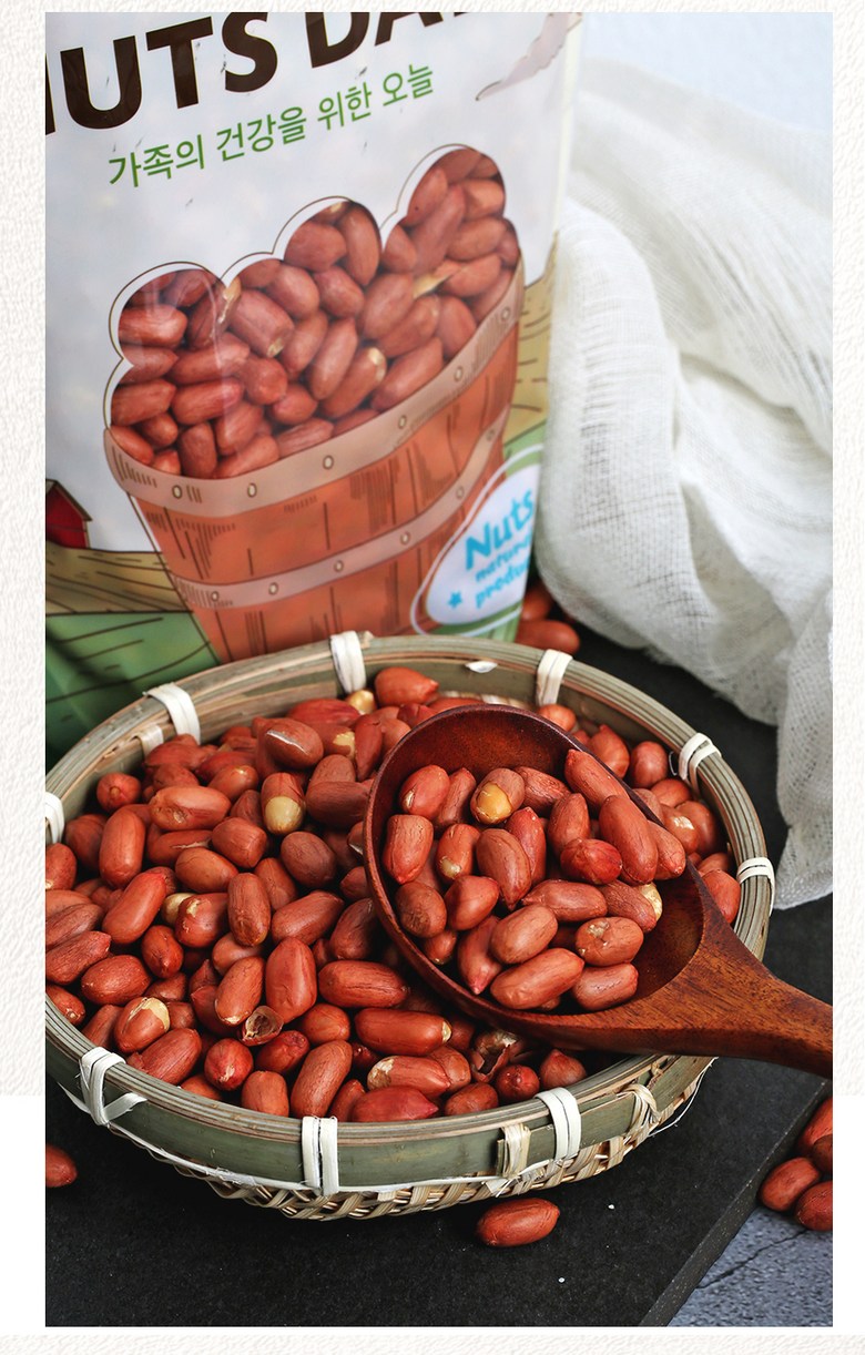Neotcheude Bokeumttangkong , 1 Pack , 1 kg (넛츠데이 볶음땅콩, 1개, 1kg)