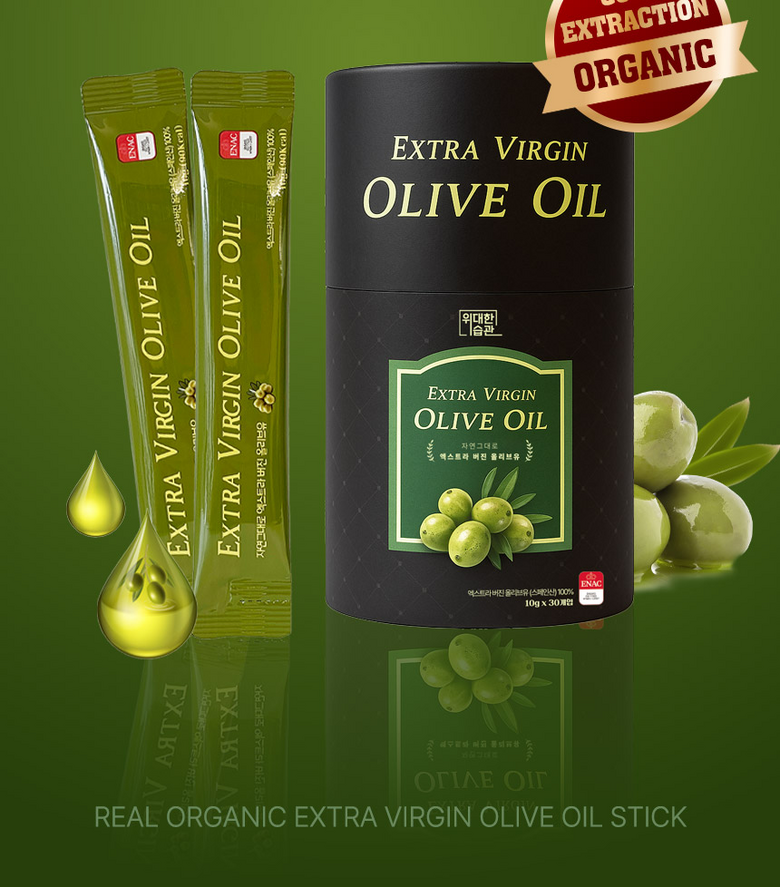 Widaeseupgwan Choejeosan 0.1 Organic Extra Beojin Olribeu Oil Stick , 10 g, 30 Pack (위대한습관 최저산도0.1 유기농 엑스트라버진 올리브오일 스틱, 10g, 30개)