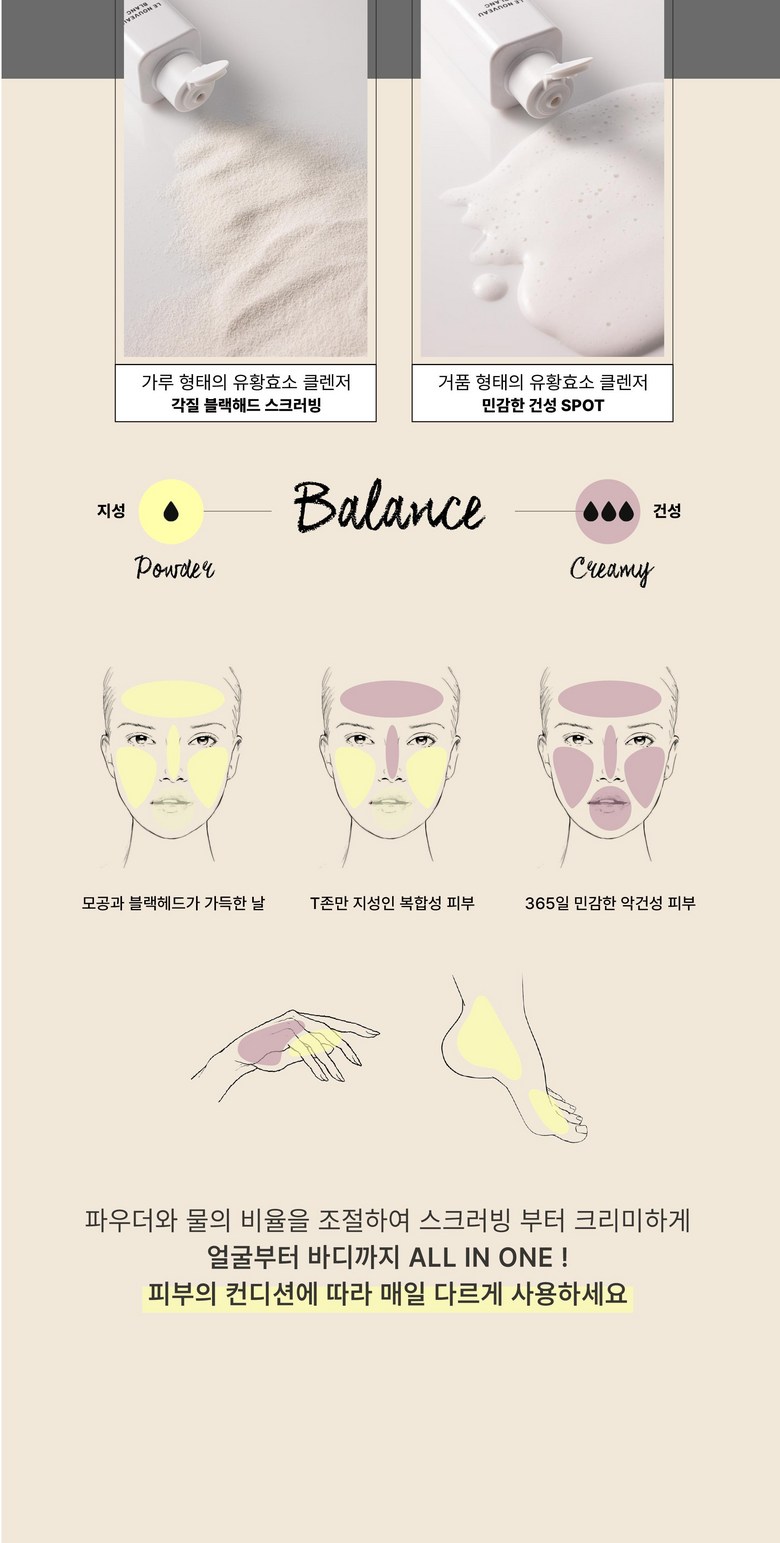 Reunubobeulrang MSM Enjaim Cleansing Powder Wash Yaksanseong Hyoso Set Anje , 1 Pack , 80 g (르누보블랑 MSM 엔자임 클렌징 파우더워시 약산성 효소 세안제, 1개, 80g)