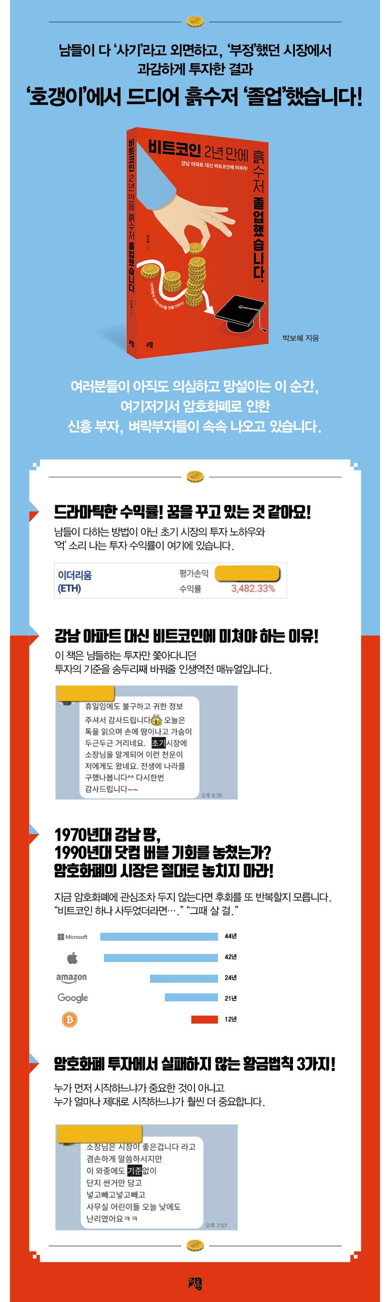 비트코인 2년 만에 흙수저 졸업했습니다 : 100억의 인생역전 매뉴얼 [무료배송|당일발송|사은품] - 재테크일반 | 쿠팡