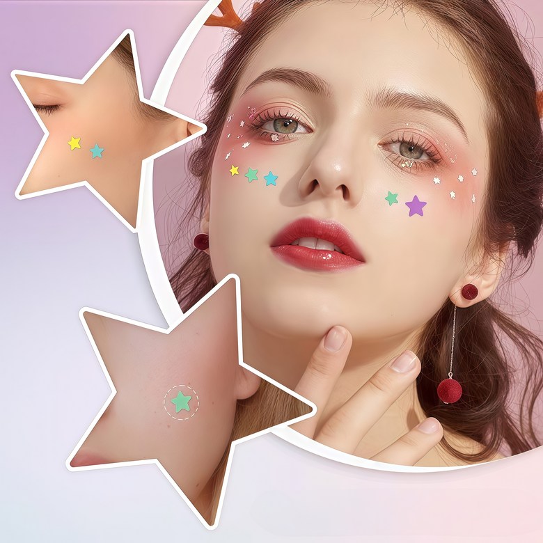 Byeolpaechi Acne Paechi Spot Care Trouble Keobeo Gwiyeounbyeolmoyang Tumyeongmilchak Skin Boho , 1 Pack , 560 Pack (별패치 여드름패치 스팟케어 트러블커버 귀여운별모양 투명밀착 피부보호, 1개, 560개입)