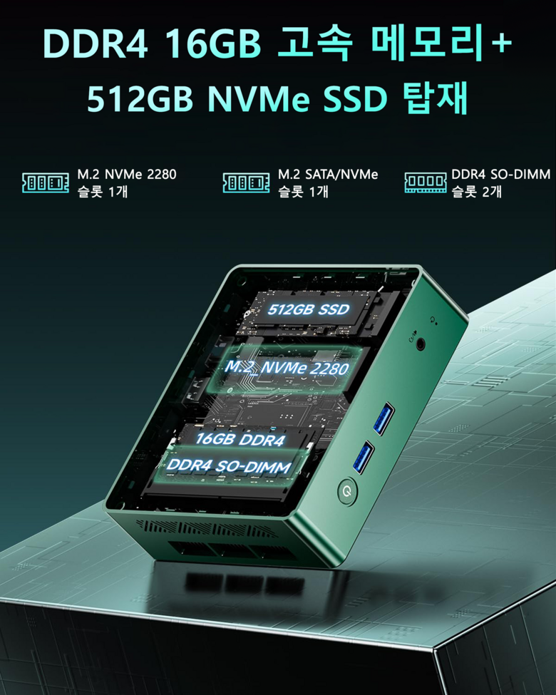 BMAX B6 Turbo 미니 PC i5 8257u 16GB DDR4 512GB SSD 소형 데스크탑