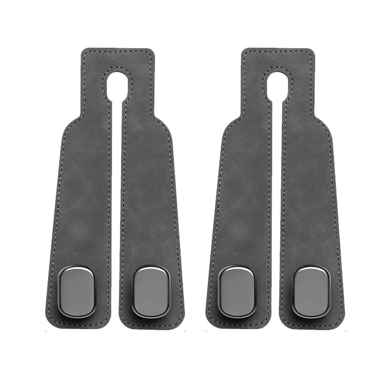 SEAMETAL Dyueol Whoo Keu Jadongcha Whoo Keugeol Hedeureseuteu Gori Geolswae Injo Seuwedeu + Metalsojae , Black , 2 Pack (SEAMETAL 듀얼후크 자동차 후크걸이 헤드레스트 고리 걸쇄 인조 스웨이드+메탈소재, 블랙, 2개)
