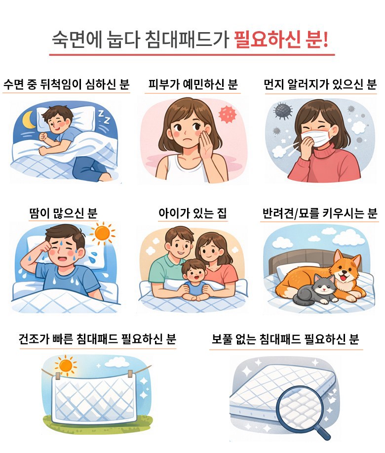 Suk Noodles Nupda Gojeongbaendeu Alreoji Care Jindeugibangji Nubim Hanggyun Chimdaepaedeu SS Q Super Singgeul Kwin , Rateugeure (숙면에 눕다 고정밴드 알러지케어 진드기방지 누빔 항균 침대패드 SS Q 슈퍼싱글 퀸, 라이트그레이)
