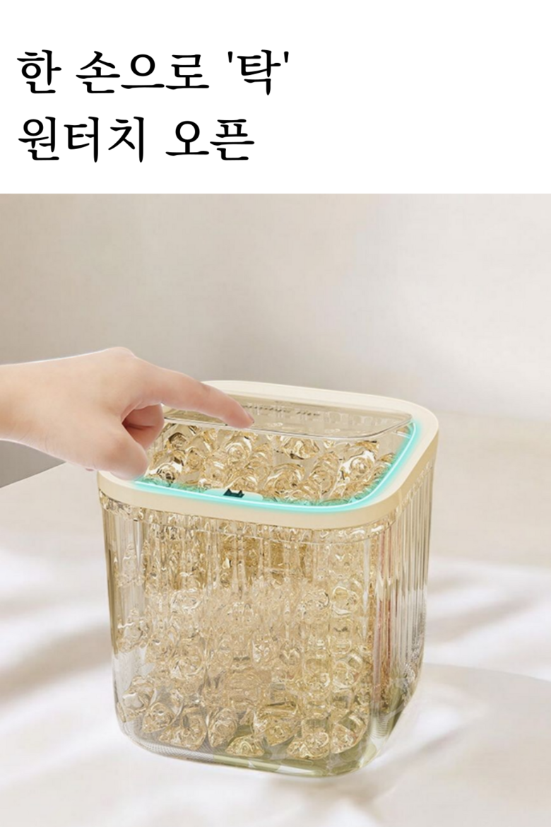 Chaeseu Pyeonri Dayong Wonteochi Kaepsyul Set Je Storage Ham , Tumyeong (채로스 편리한 다용도 원터치 캡슐세제 보관함, 투명)