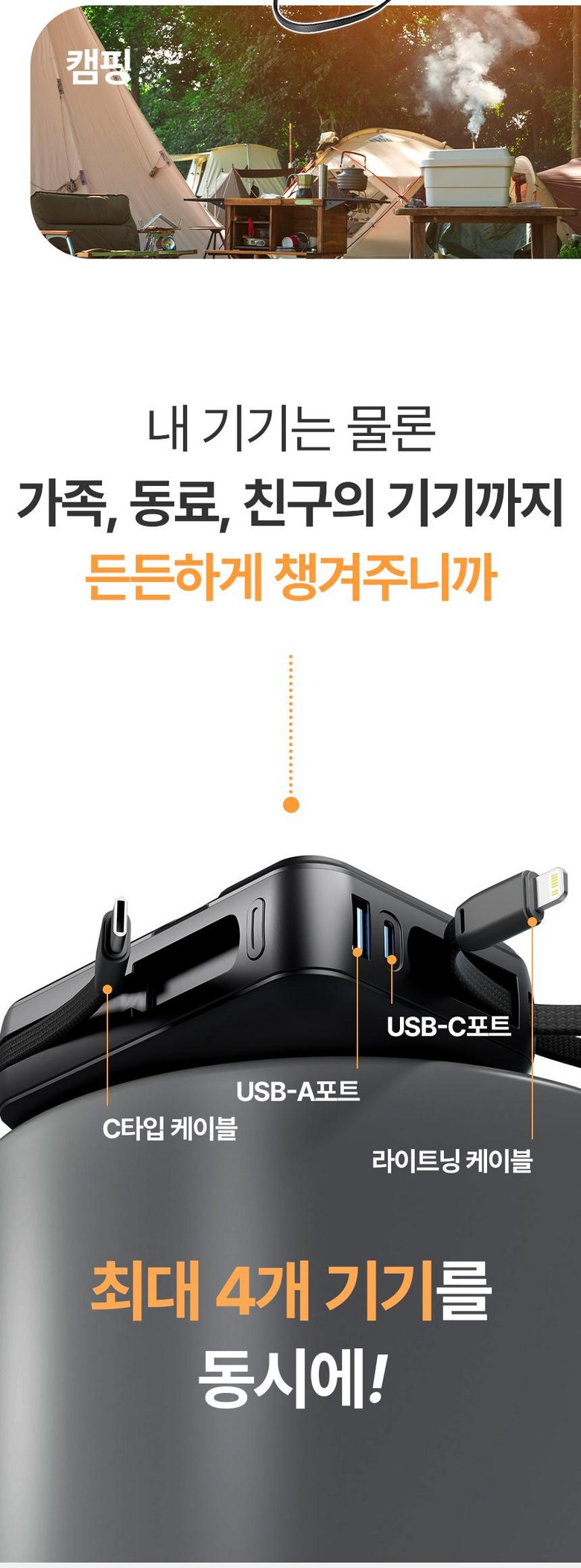 Ojiren All-in-One 22.5 W Gosok Charging Large Size Bojo Pear Teori 20000 mAh, Black , OJMH 811 (오지렌 올인원 22.5W 고속충전 대용량 보조배터리 20000mAh, 블랙, OJMH811)