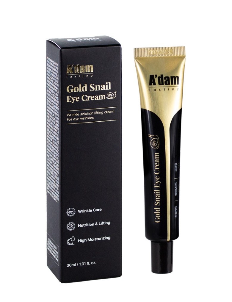Adamgongbang Gold Snail A Cream Nun Anti-Wrinkle Jan Anti-Wrinkle Jegeo Nunmitkkeojim Lifting Ringkeul Care Abaek Cream , 3 Pack , 30 ml (아담공방 골드 달팽이 아이크림 눈가주름 잔주름 제거 눈밑꺼짐 리프팅 링클케어 아이백 크림, 3개, 30ml)