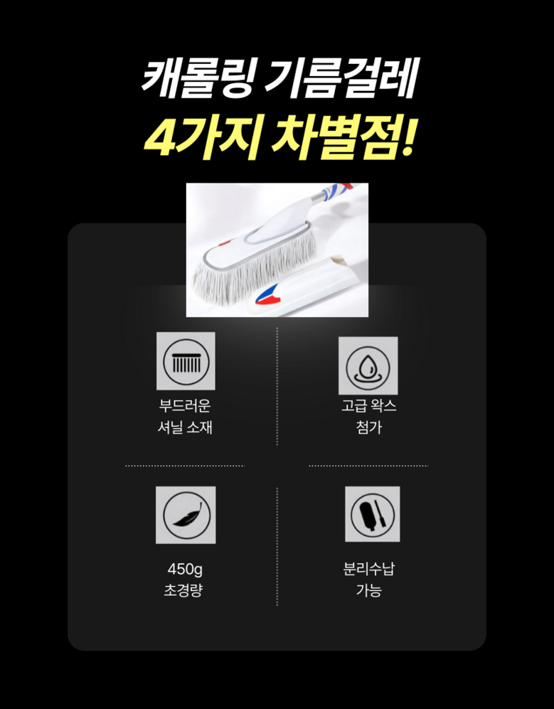 Kaerolring Jadongcha Meonjiteol Pack Oebuyong , 1 Pack (캐롤링 자동차 먼지털이개 외부용, 1개)