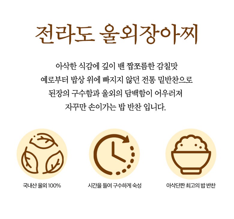 Sambuja Uloe Sheets Ajji Pack Byeolyonggi Package Na NARS Ki 1 kg, 1 Pack (삼부자 울외 장아찌 개별용기포장 나나스키 1kg, 1개)