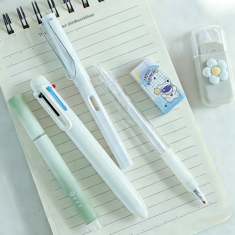 Hongeonmokyo Gwiyeoun Mungu Set Sinhakgi Joleop Danche Seonmul Hakyongpum Samuyongpum 6 Types Seonmul Set (홍언목요 귀여운 문구세트 신학기 졸업 단체 선물 학용품 사무용품 6종 선물세트)