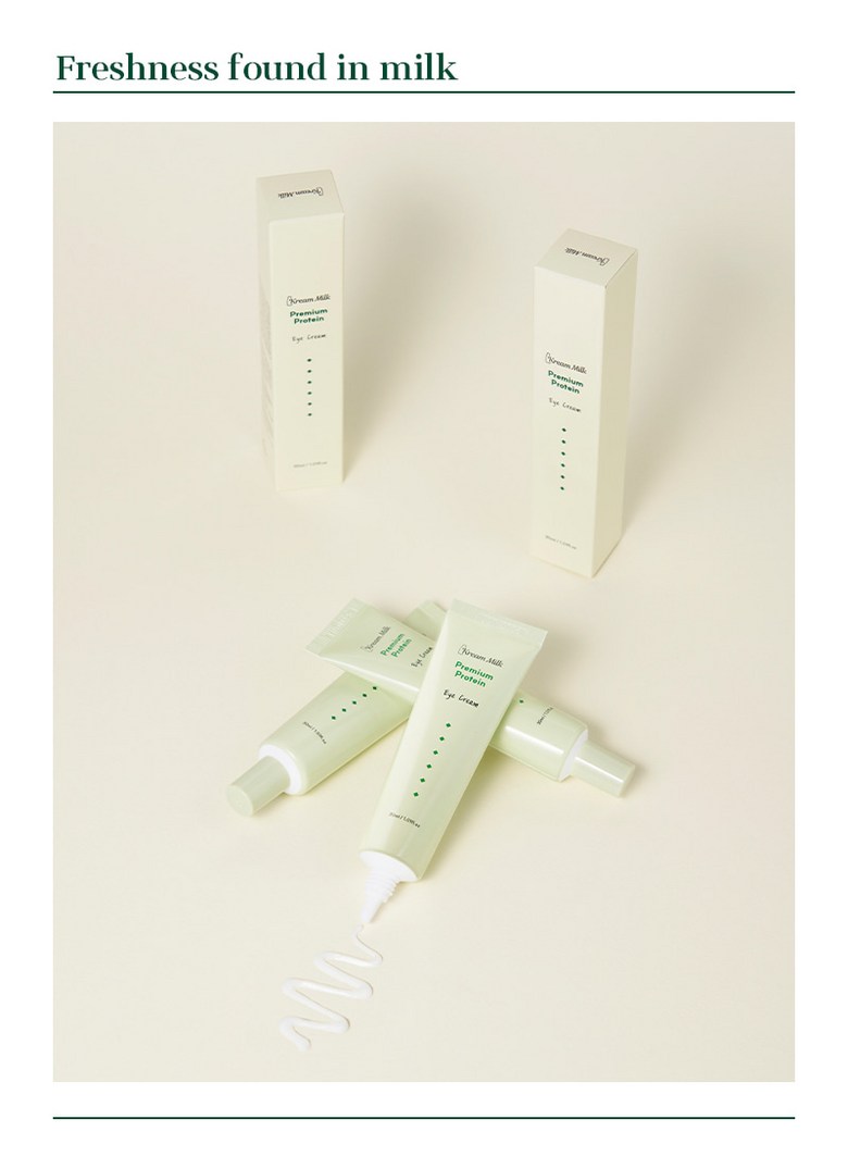 Cream Milkeu Protein Anti-Wrinkle Pack Seon Firming Care Peseu A Cream , 5 Pack , 30 ml (크림밀크 프리미엄 단백질 주름개선 탄력케어 페이스 아이크림, 5개, 30ml)