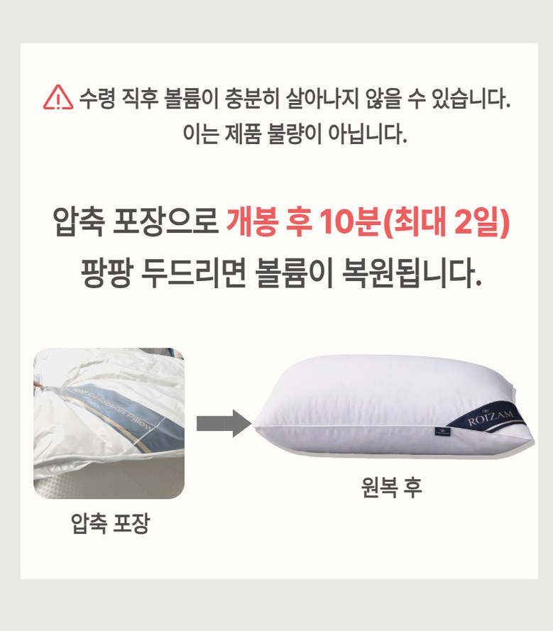 Jam Pyeonan 5 Seong Grade Suk Noodles Hotel Be Pack , 2 Pack , Milkeu White (로이잠 편안한 5성급 숙면 호텔 베개, 2개, 밀크화이트)