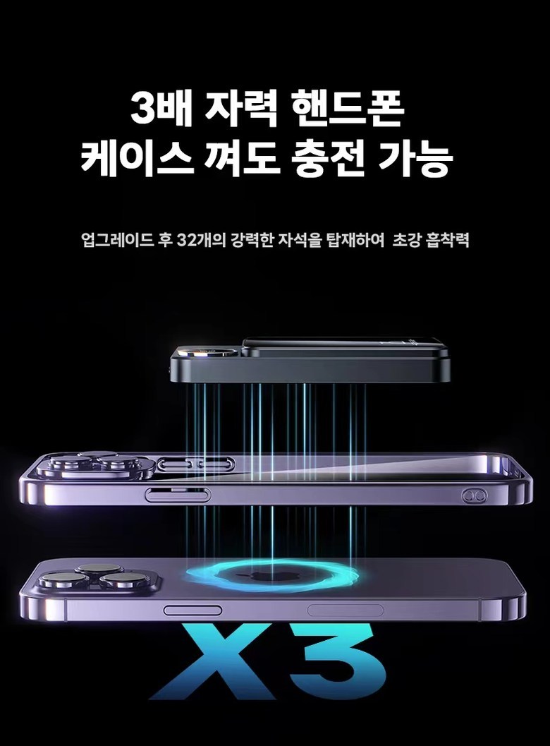 MAC Set Peu Bojo Pear Teori 10000 mAh Wireless Large Size Byeoun Apon Gaelreoksi Use Neung , Green (맥세이프 보조배터리 10000mAh 무선 대용량 가벼운 아이폰 갤럭시 사용가능, 그린)