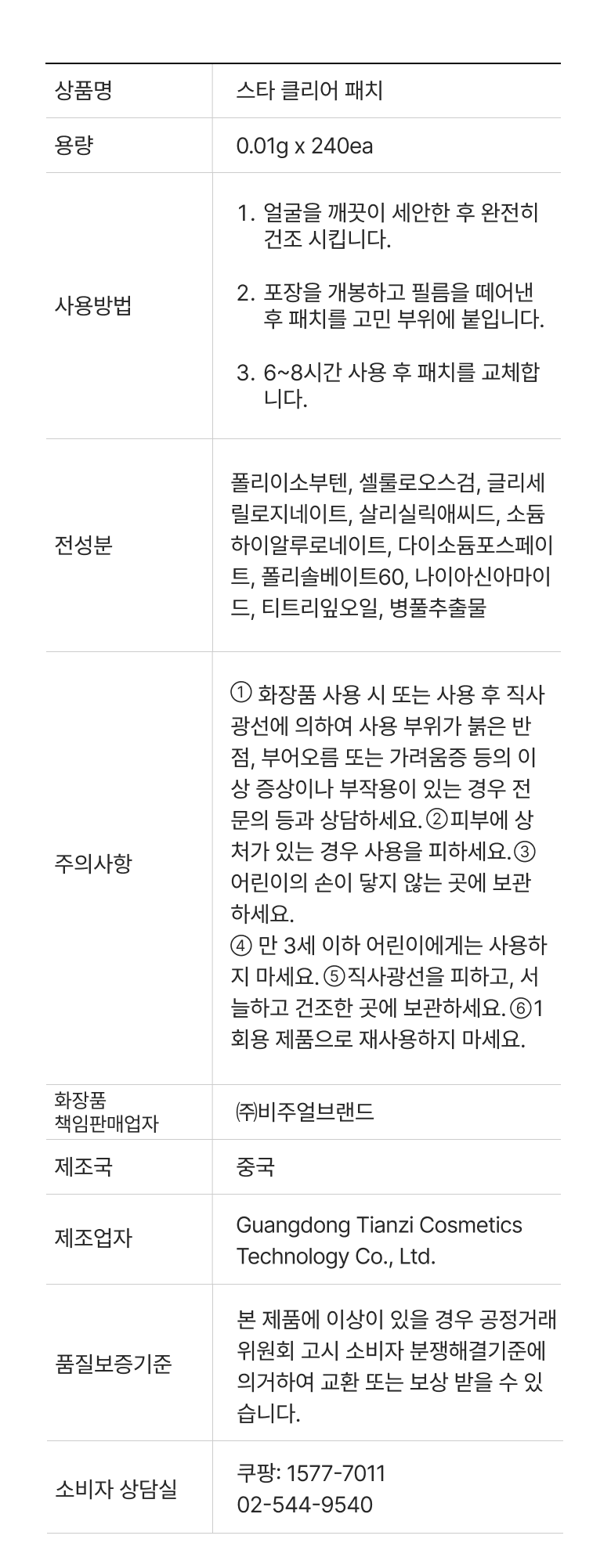 Beubiraep Byeol Moyang Akeu Acne Spot Care Paechi 6 Color Pack , 1 Pack , 240 Pack (브이비랩 별 모양 아크네 여드름 스팟 케어 패치 6컬러입, 1개, 240개입)