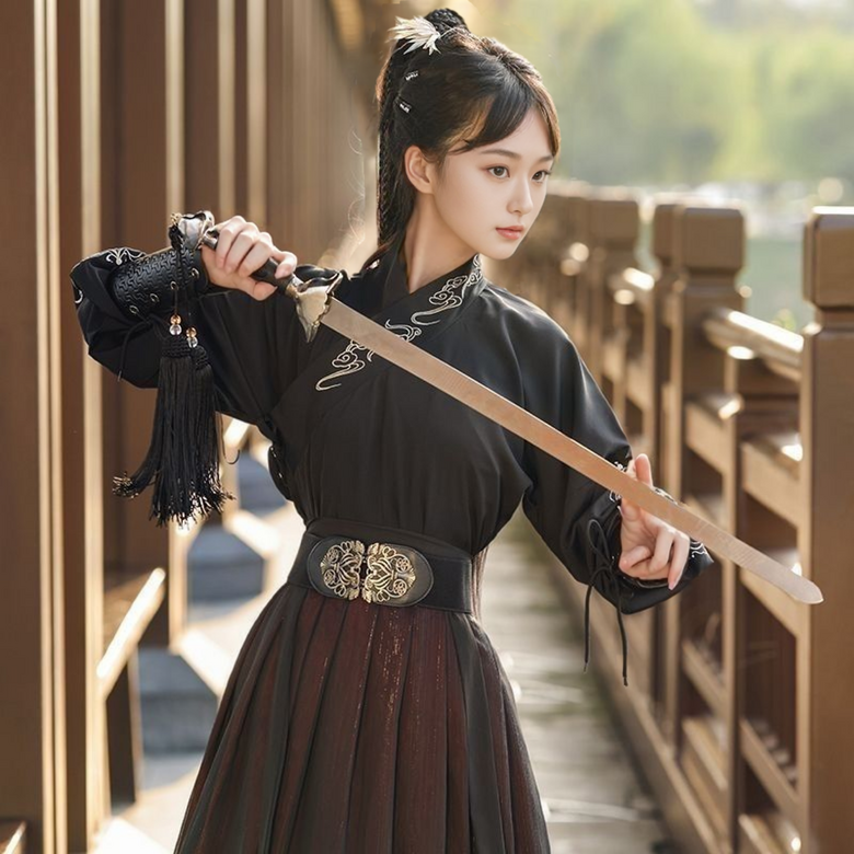 Namyeogongyong Musabok Sageuk Koseutyum Howi Musa Ot Hyeopgaek Geomgaek Koseupeure Joleopsajin (남여공용 무사복 사극 코스튬 호위 무사 옷 협객 검객 코스프레 졸업사진)