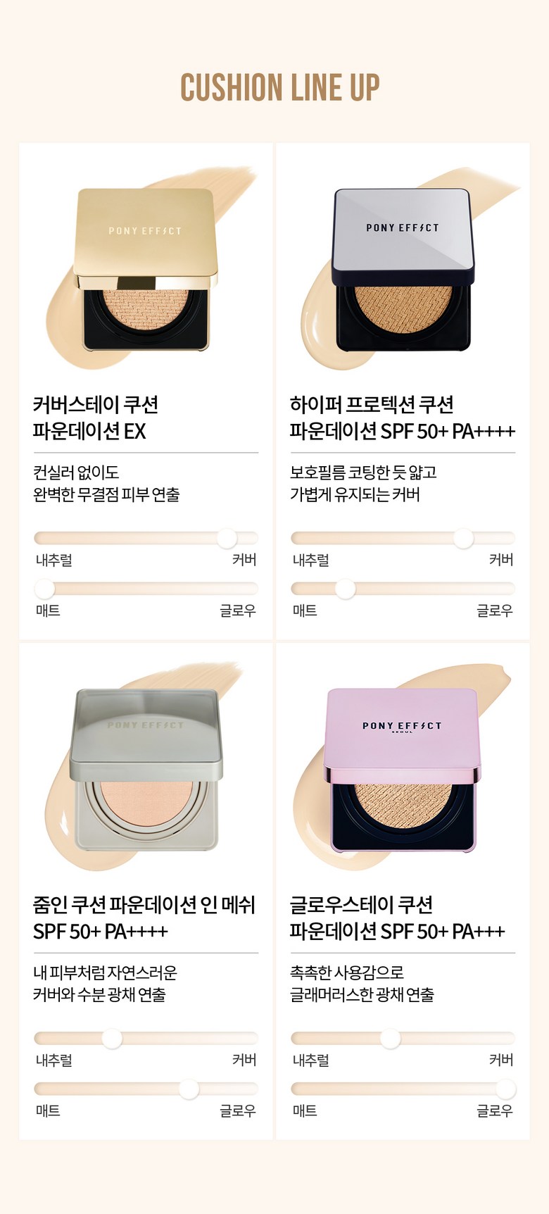 Packets Nipekteu Keobeoseute Cushion Foundation EX Bonpum 15 g + Ripil 15 g Set , 002 Natural Abori , 1 Pack (포니이펙트 커버스테이 쿠션 파운데이션 EX 본품 15g + 리필 15g 세트, 002 내추럴아이보리, 1개)
