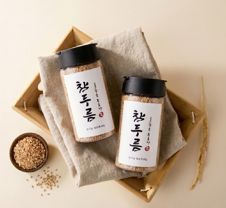 Chamreum Organic Bokeun Kkae Bokeumchamkkae , 1 Pack , 60 g (참두름 유기농 볶은 깨 볶음참깨, 1개, 60g)