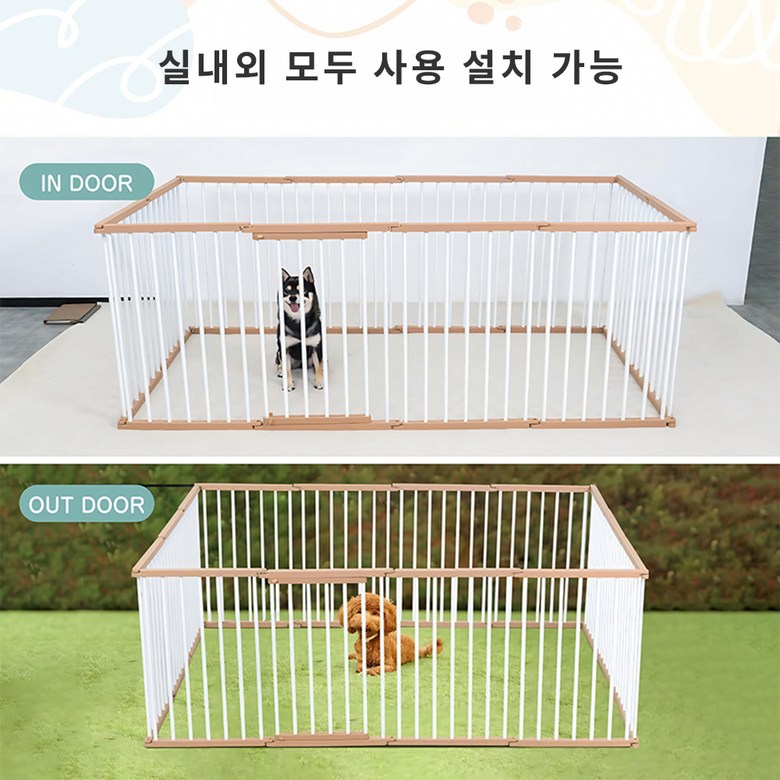 HZDMJ Paet Ultari Ban Ryo Dongmul Daehyeonggyeon Ultari Teunteun Metal Anjeonmun Nonseulrip Jadong Jamgeum Aegyeon Penseu Daehyeong Ultari Silnae (HZDMJ 팻 울타리 반려동물 대형견 울타리 튼튼한 메탈 안전문 논슬립 자동 잠금 애견 펜스 대형 울타리 실내용 반려동물펜스, 6세트, 블랙/화이트)