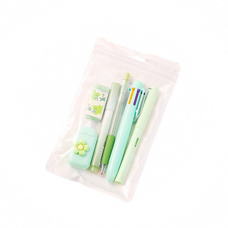 Hongeonmokyo Gwiyeoun Mungu Set Sinhakgi Joleop Danche Seonmul Hakyongpum Samuyongpum 6 Types Seonmul Set (홍언목요 귀여운 문구세트 신학기 졸업 단체 선물 학용품 사무용품 6종 선물세트)