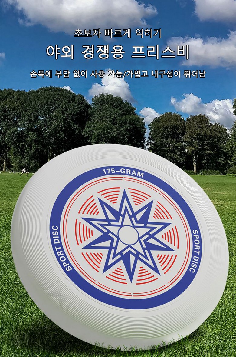 프리즈비 플라잉 디스크 던지기 성인 경기 프리스비 179G, DIY흰색, 2개 - 원반 | 쿠팡, image size:780x1178