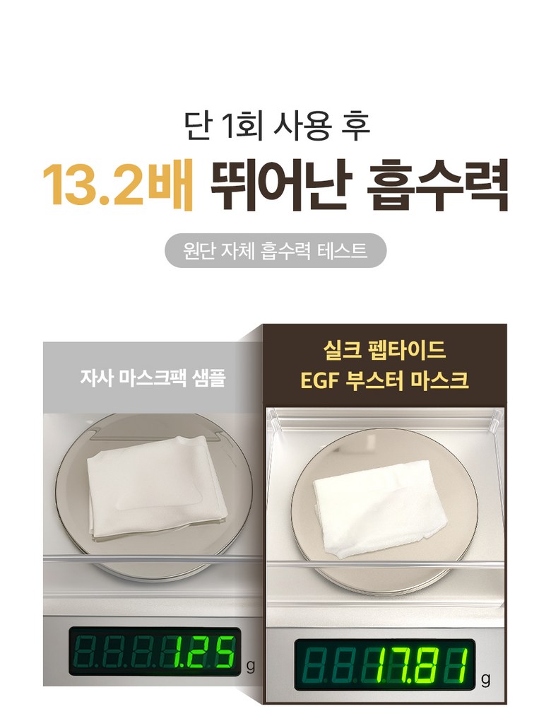 Composition Diteo Noksil Silkeu Peptadeu EGF Buseuteo Mask Pack , 1 Pack , 7 Pack (성분에디터 녹는실 실크 펩타이드 EGF 부스터 마스크팩, 1개, 7개입)