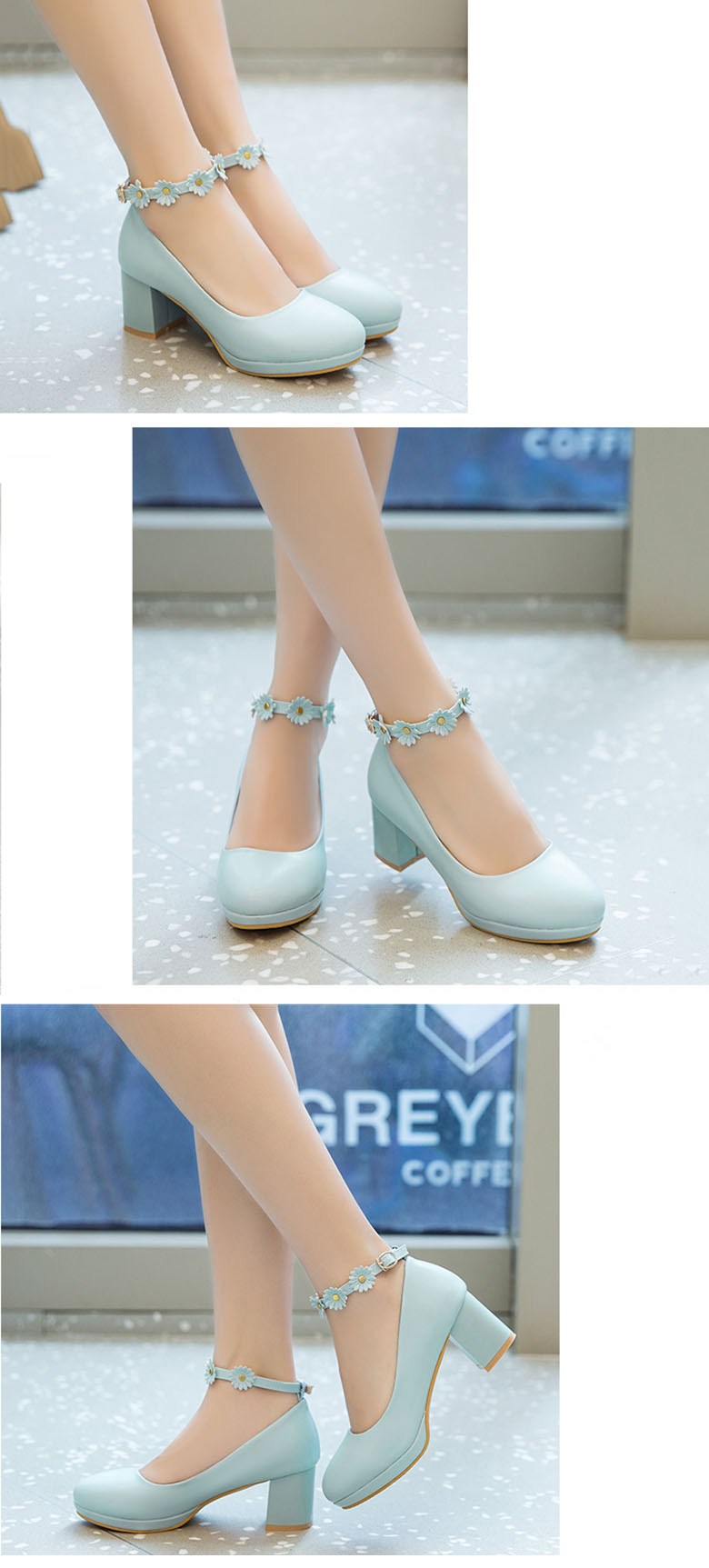 WHYY 여자 구두 봄가을 여아 하이힐 공연화 주니어 화이트 공주 중학생 퍼포먼스화 - 구두/단화 | 쿠팡, image size:780x1725