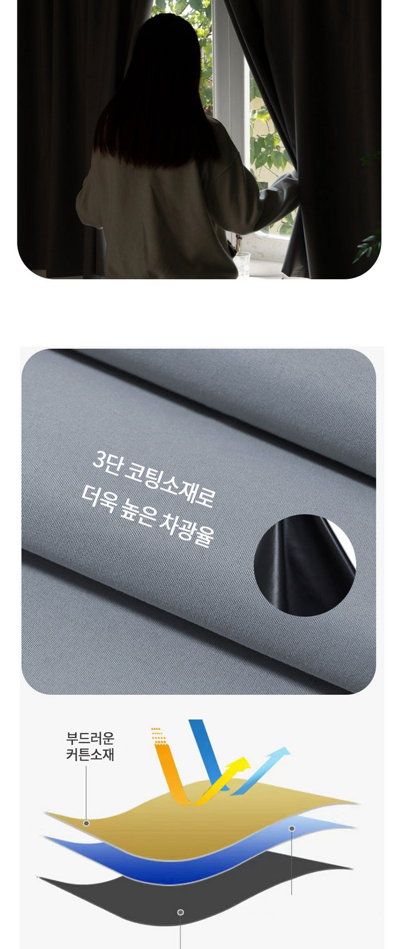 Meseu Belkeu Jjikjjik Swipge But Ammakkeoteun Changmunhyeong (메이스 벨크로 찍찍이 쉽게 붙이는 암막커튼 창문형)