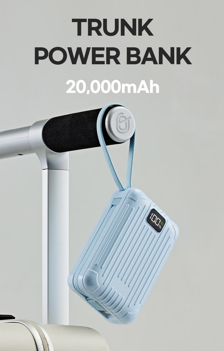 Ojiren Gosok Charging Large Size Bojo Pear Teori 20000 mAh, Silver , OJ 850 D (오지렌 고속충전 대용량 보조배터리 20000mAh, 실버, OJ850D)