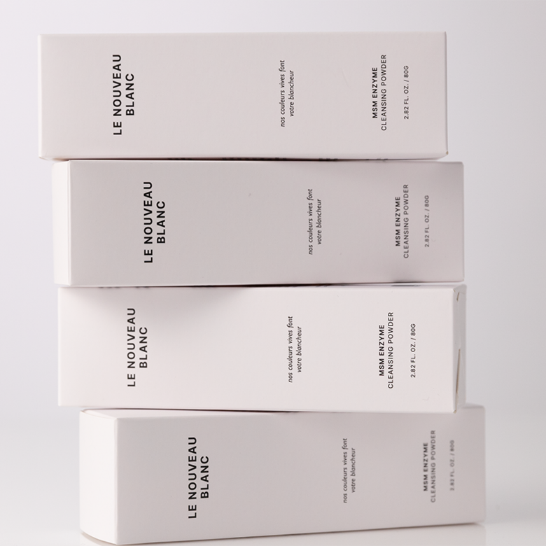 Reunubobeulrang MSM Enjaim Cleansing Powder Wash Yaksanseong Hyoso Set Anje , 1 Pack , 80 g (르누보블랑 MSM 엔자임 클렌징 파우더워시 약산성 효소 세안제, 1개, 80g)