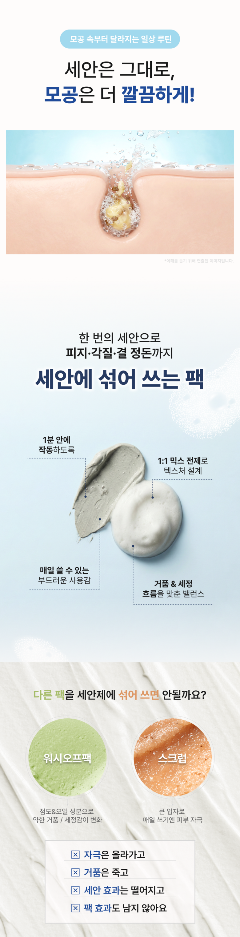 Joa Konka Pore Cheongso Pack Cleanser Seokeosseu 1 Bun Cleansing Pack , 1 Pack , 1 Pack (조아 콘카 모공청소팩 클렌저에 섞어쓰는 1분 클렌징팩, 1개, 1개입)