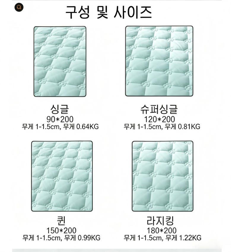Cozy Aura Sagyejeol Alreoji Care Chimdaepaedeu Gojeongbaendeu , Mint (Cozy Aura 사계절 알러지케어 침대패드 고정밴드, 민트)
