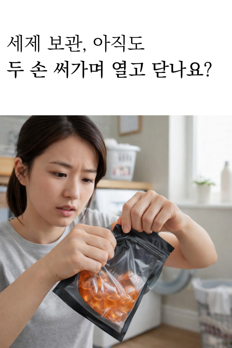 Chaeseu Pyeonri Dayong Wonteochi Kaepsyul Set Je Storage Ham , Tumyeong (채로스 편리한 다용도 원터치 캡슐세제 보관함, 투명)