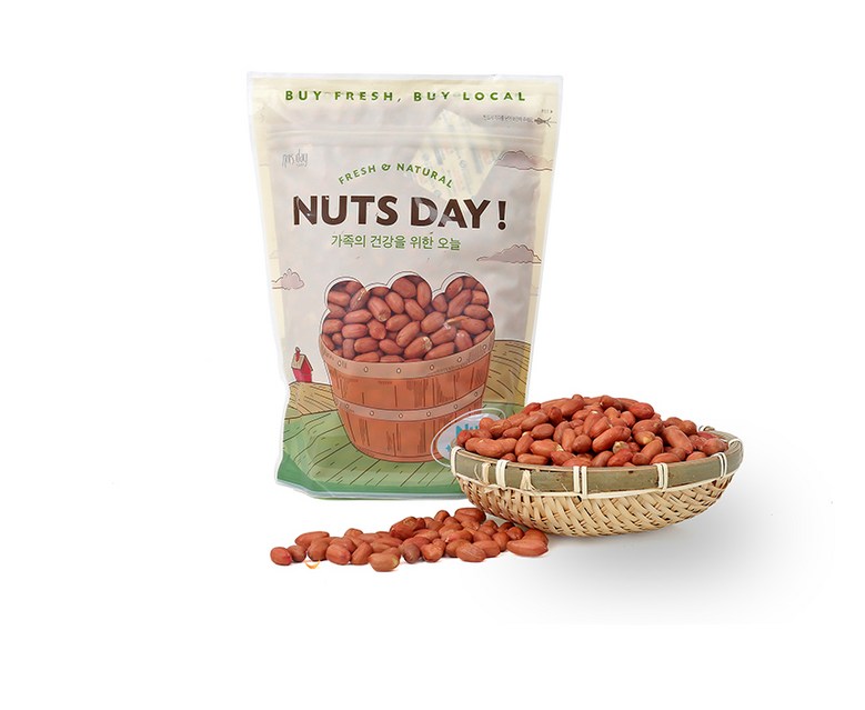 Neotcheude Bokeumttangkong , 1 Pack , 1 kg (넛츠데이 볶음땅콩, 1개, 1kg)