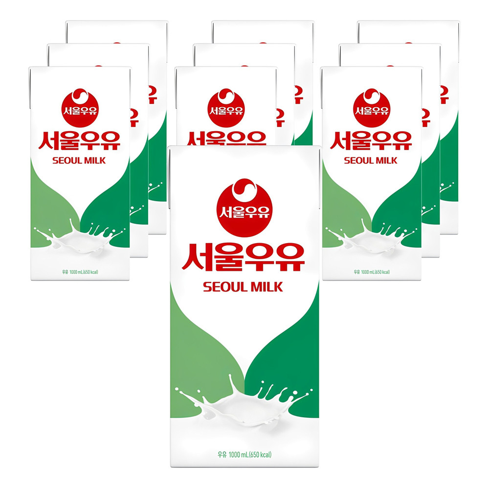서울우유 멸균 흰우유 1L 10개